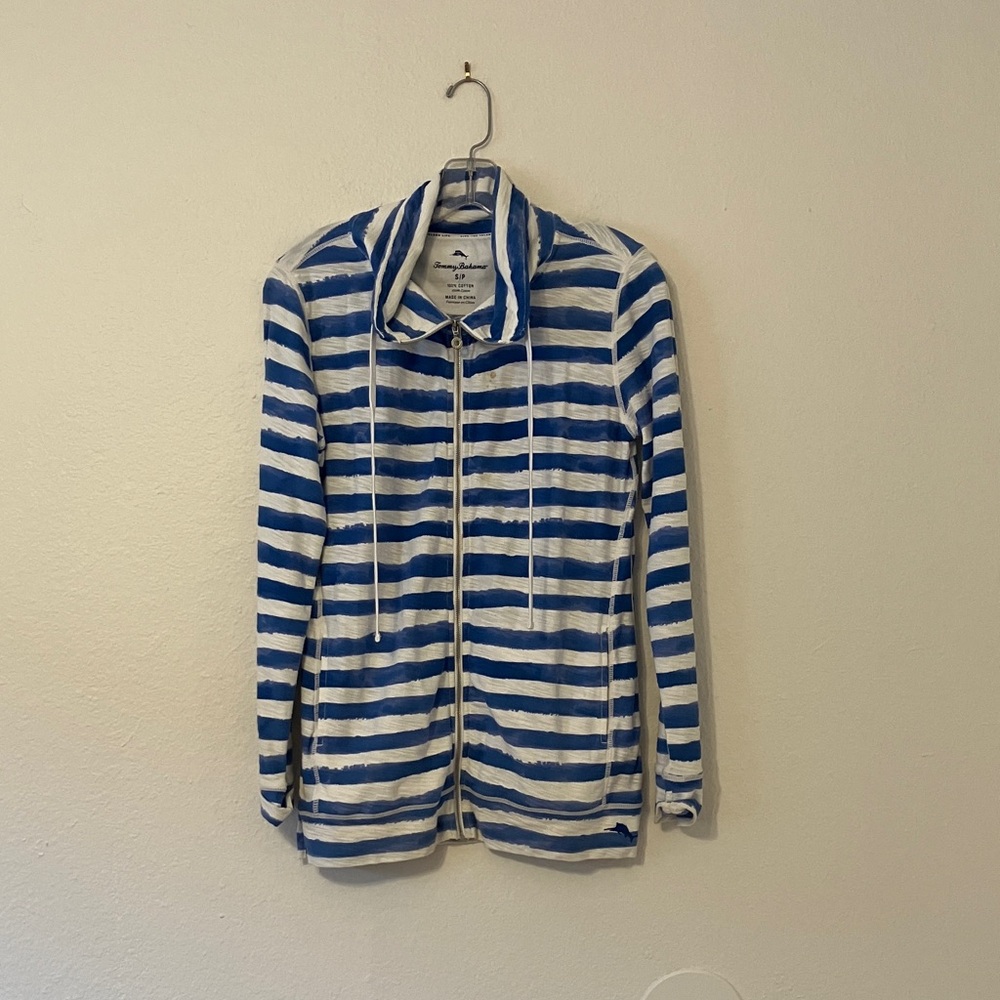 Blue and White Tommy Bahama Jacket